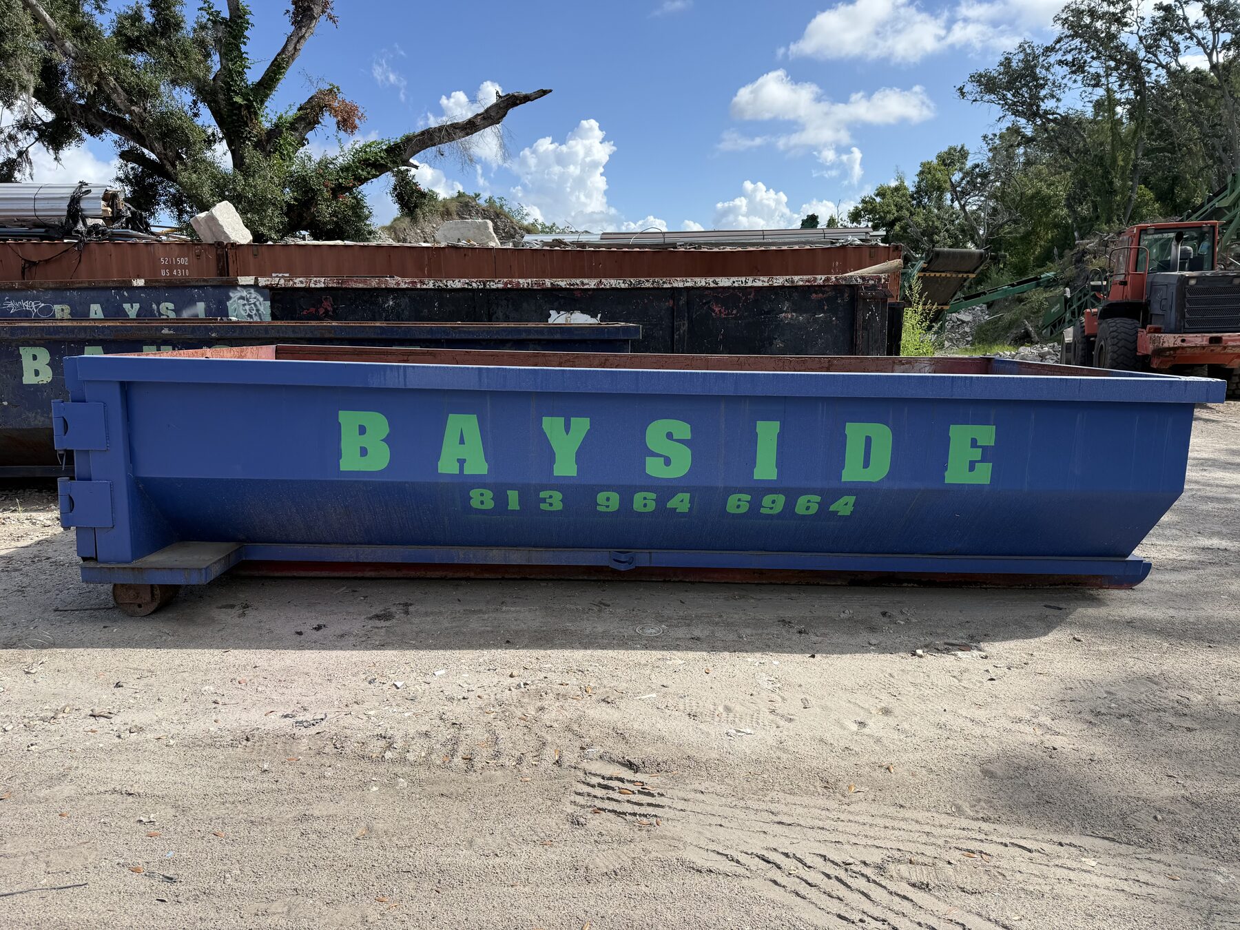 15 yard roll off dumpster Tampa Bay